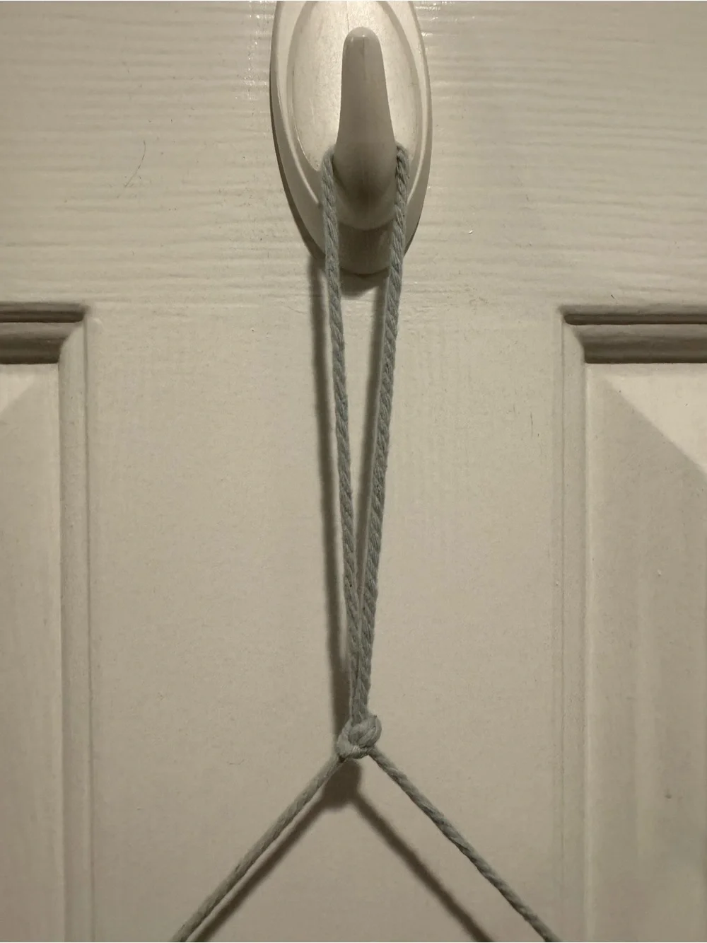 Handcrafted Gray Tassel Macrame Wall Hanging